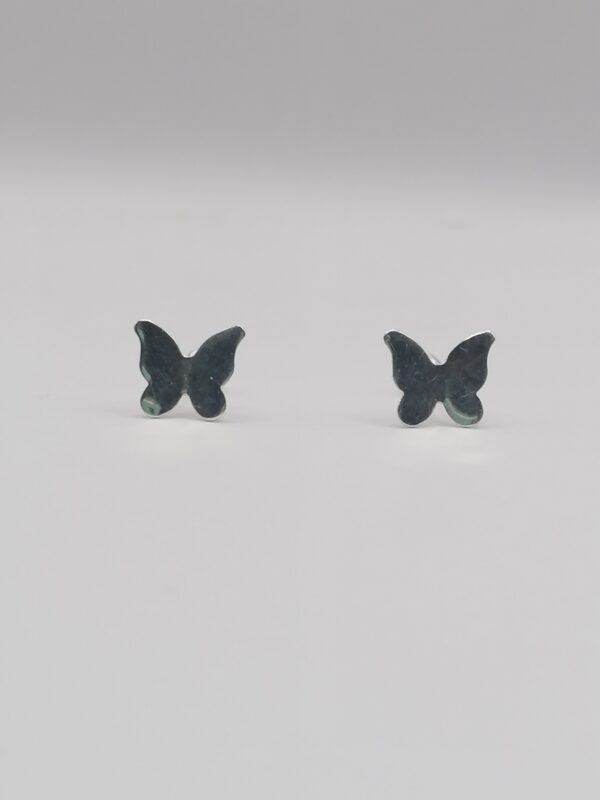 Broqueles mariposas platinadas - Image 6